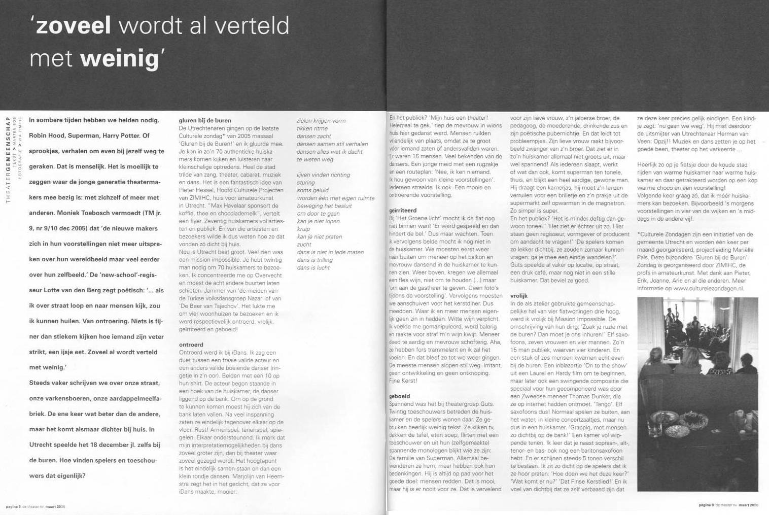 Scan van recensie in de theater nv