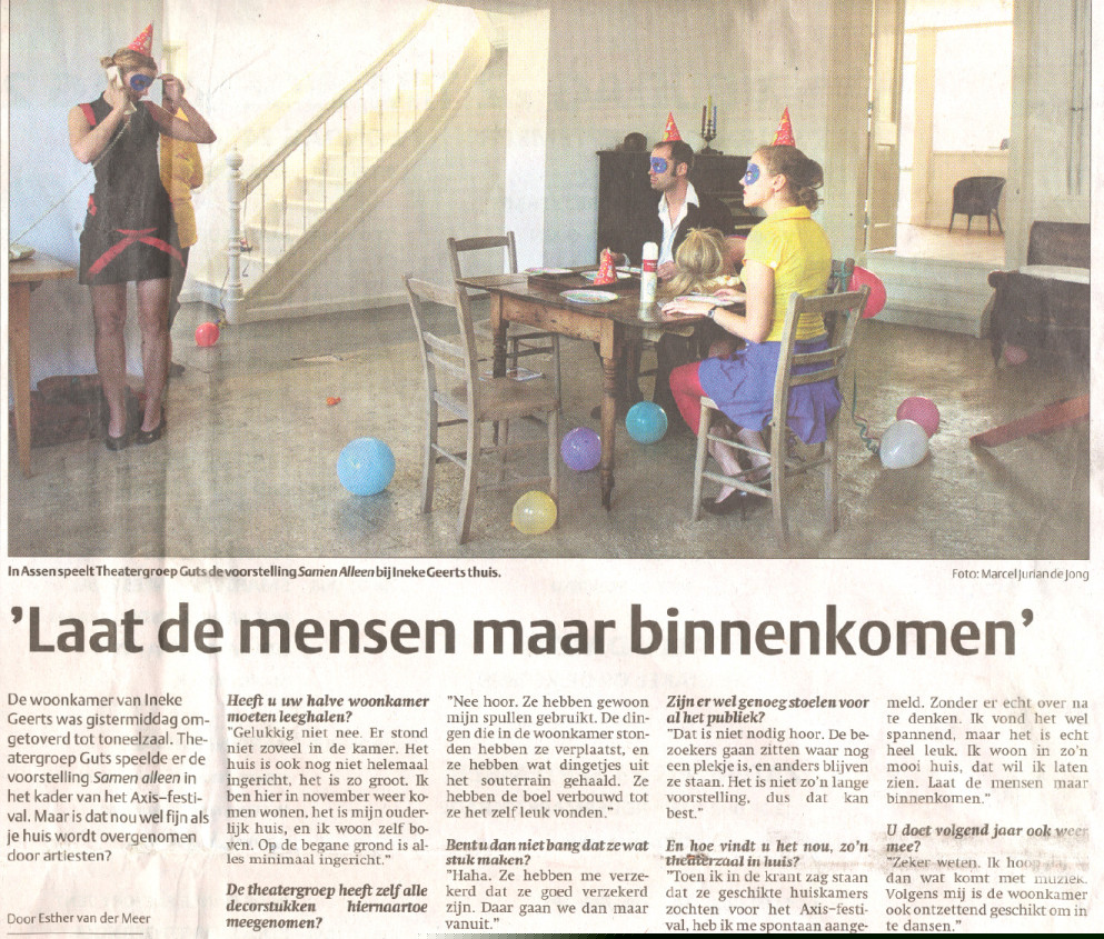 Foto krantenartikel Dagblad van het Noorden (18 september 2006)